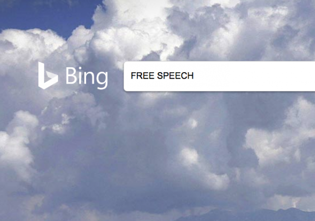 What if Bing Became the Free Speech Search Engine?