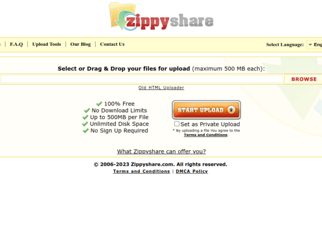 Zippyshare Website