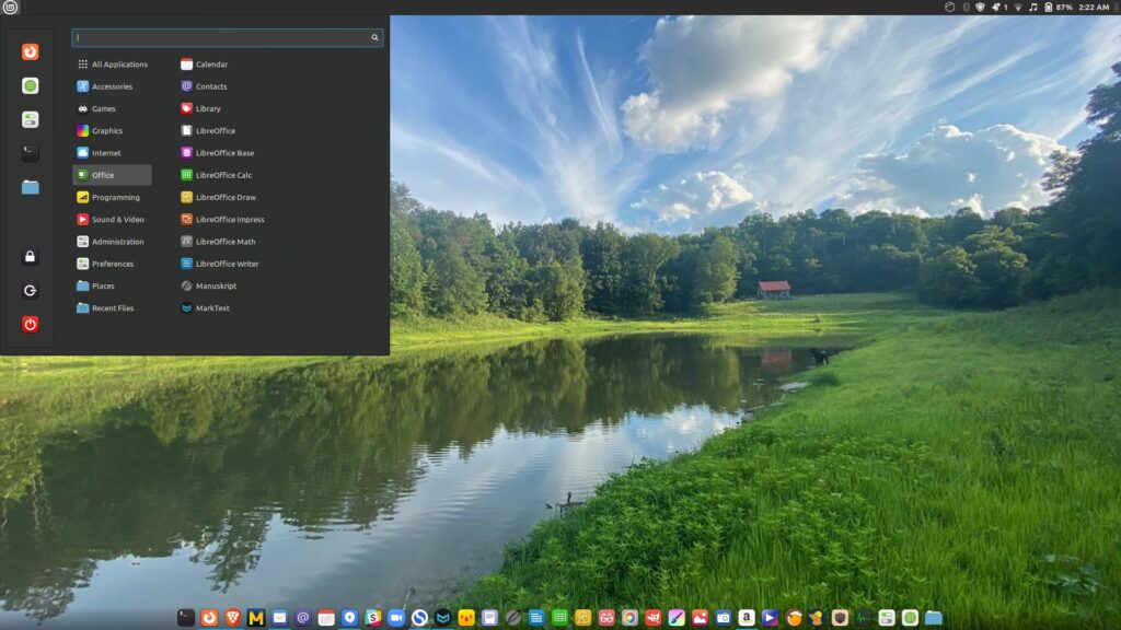 Linux Mint Menu