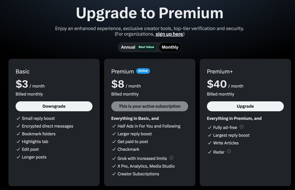 X Raises Premium+ Subscription to $40 Per Month On the Strength of Grok 3