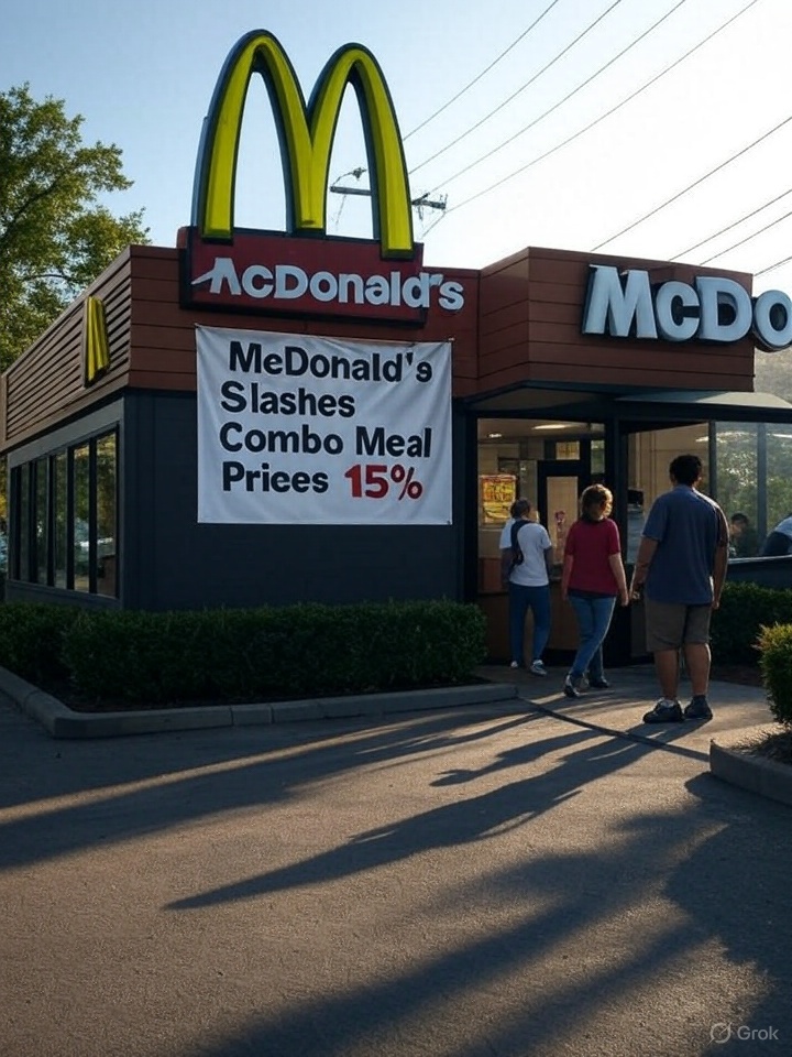 McDonald’s Slashes Combo Meal Prices 15% Starting September 2025