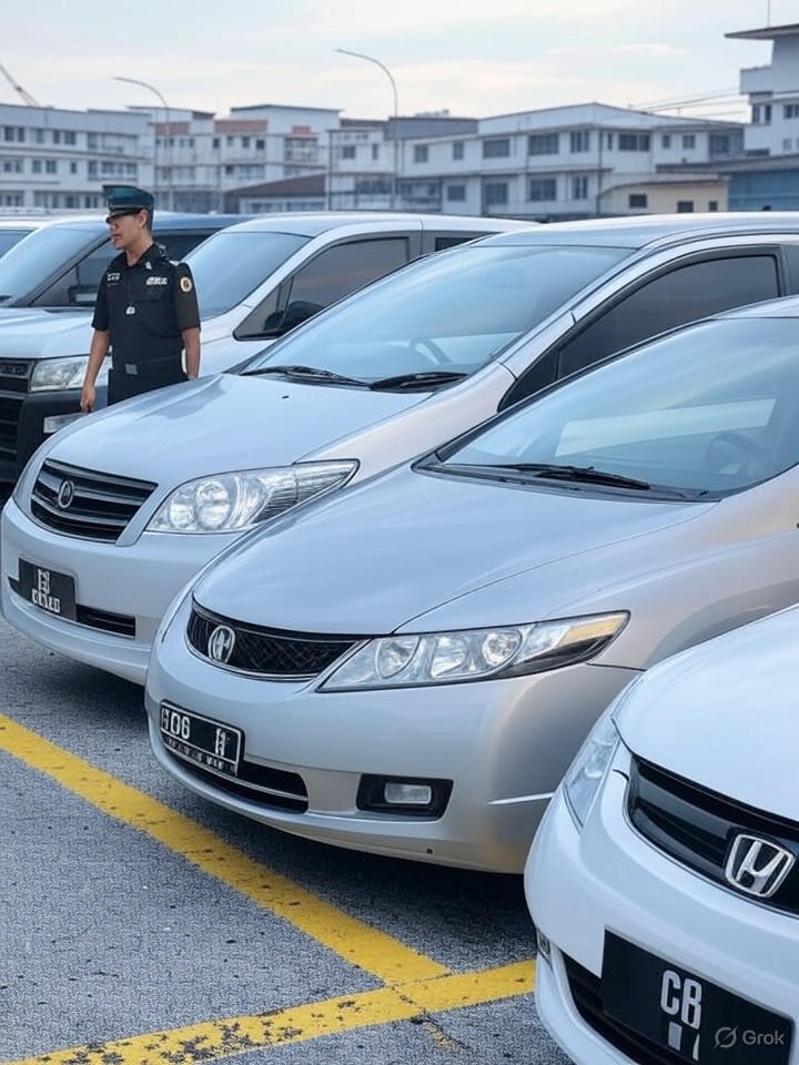 Malaysia Seizes Singapore Vehicles in Johor Illegal E-Hailing Crackdown