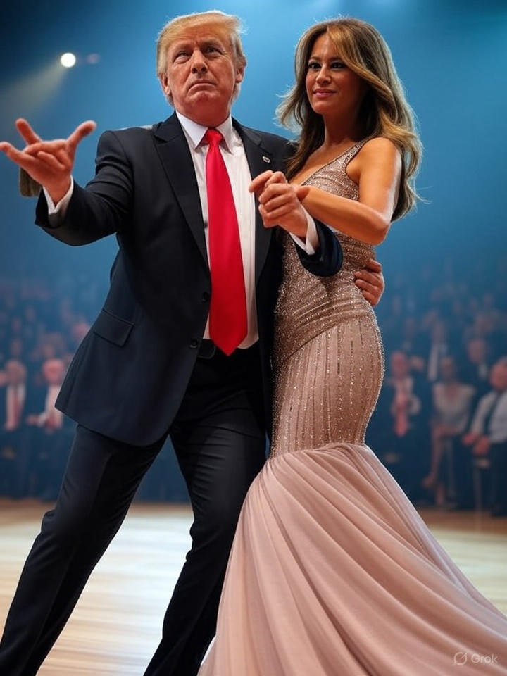 Israeli DWTS Viral Routine Mimics Trump and Melania’s Rally Moves