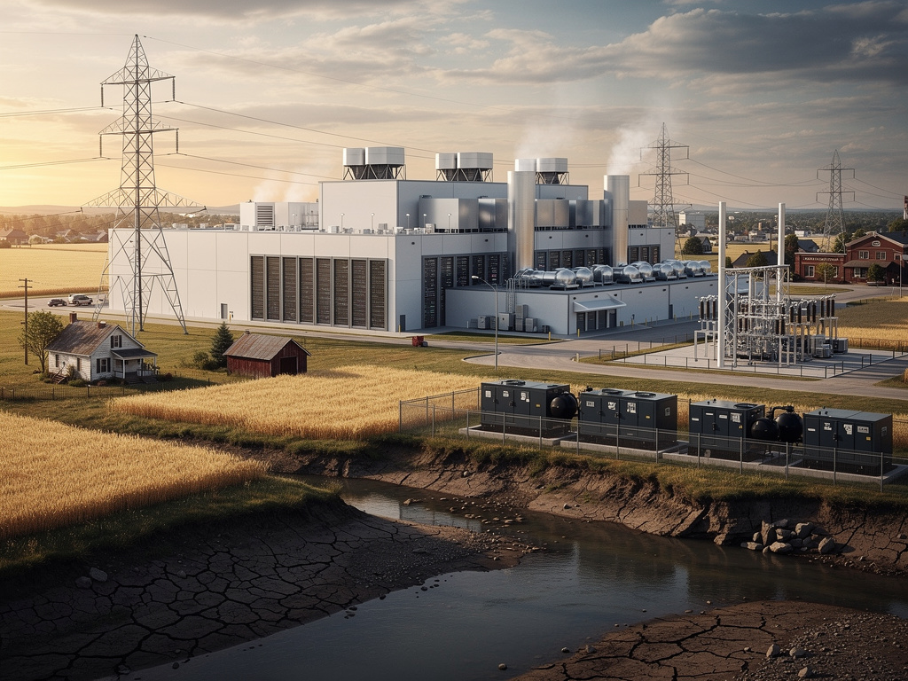 AI Data Centers Spark Rural Backlash Over Energy and Water Strain