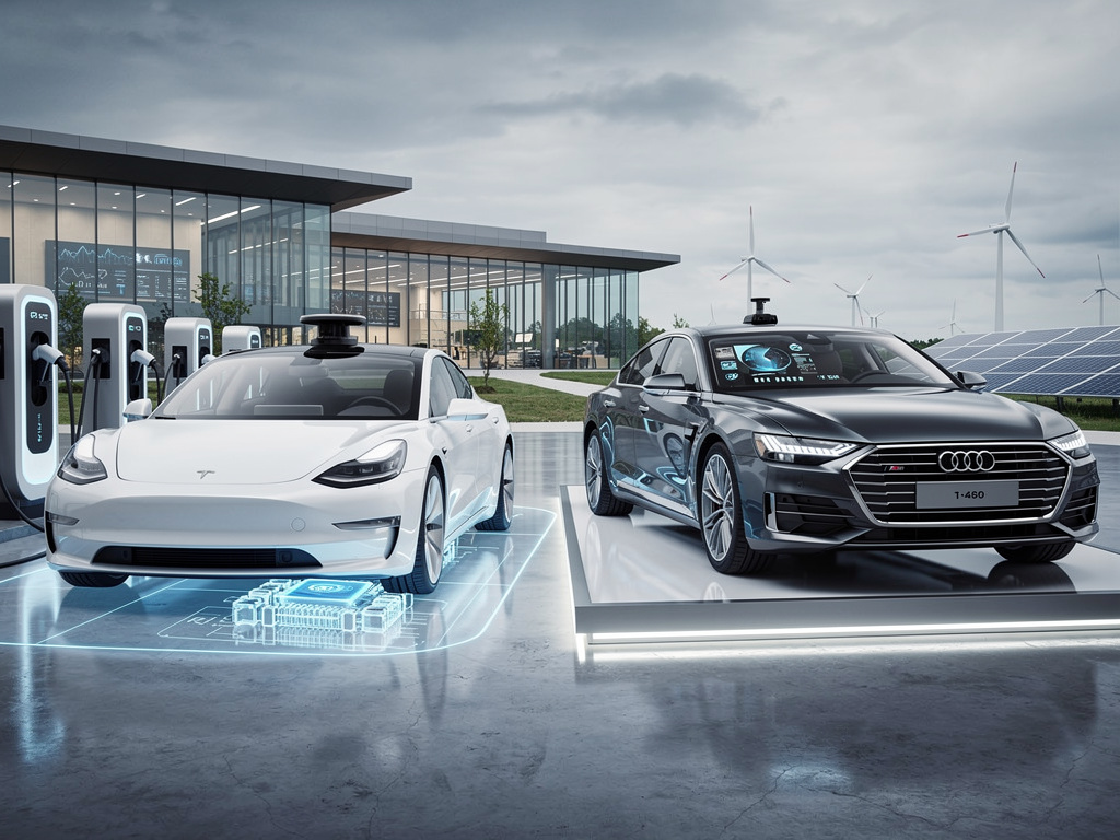 Tesla vs Audi: Rivalry Fuels EV Innovation and Green Future