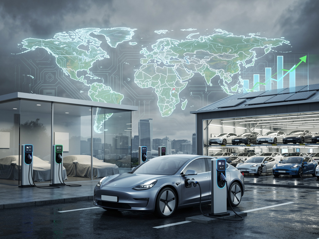 2025 Global EV Sales Rise 21% to 18.5M Amid Challenges and Tesla Slump