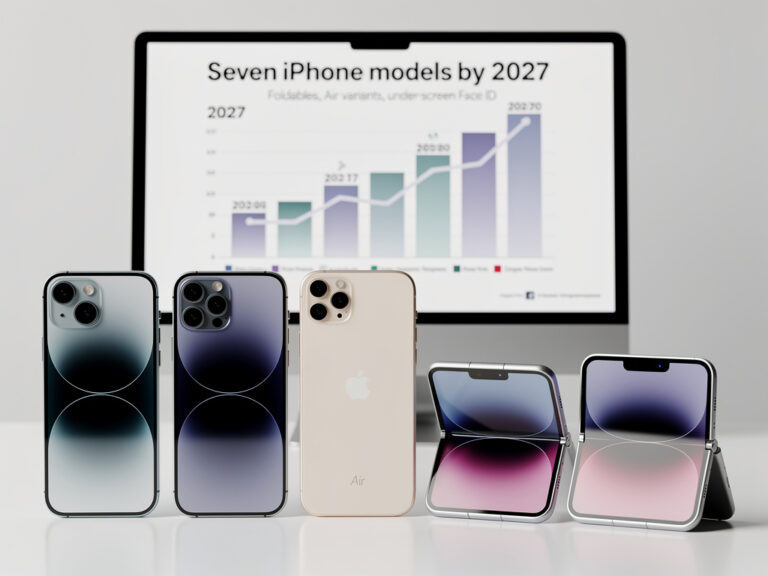 Apple’s iPhone Empire Expands: Seven Models by 2027, Under-Screen Tech and Foldables Reshape Lineup