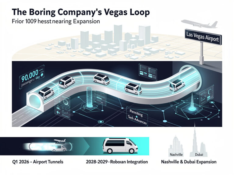 Boring Company’s Vegas Loop Accelerates: Tunnels, Robovans and Global Ambitions
