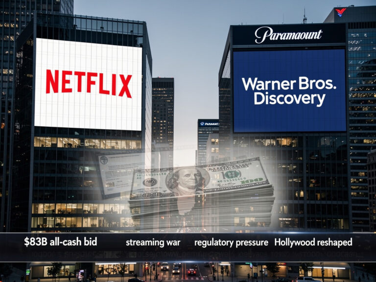 Netflix’s All-Cash Pivot: Reshaping Hollywood’s Streaming Power Play