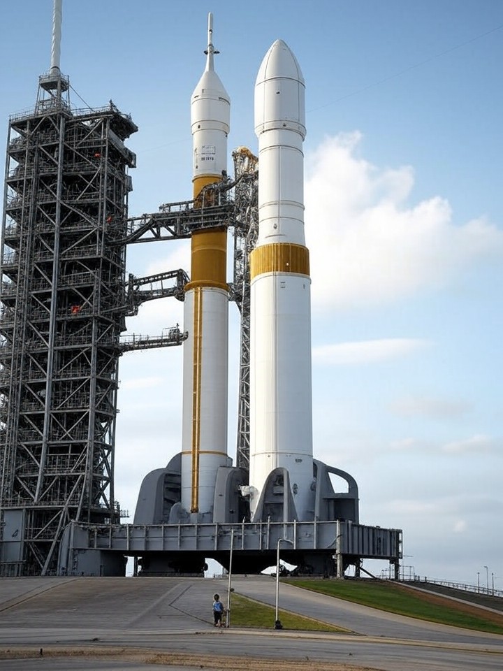 NASA’s Artemis II SLS Rocket Reaches Launch Pad for Lunar Flyby Mission