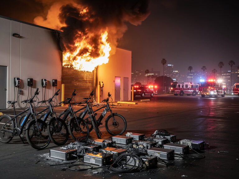 Rad Power Bikes Warehouse Fire Ignites Amid Bankruptcy and Battery Safety Warnings