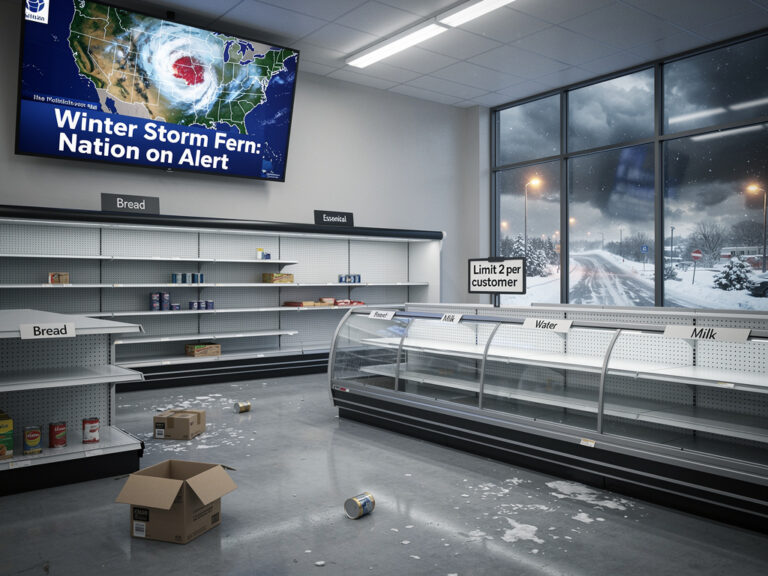 Storm Fern’s Fury: Panic Buying Strips Shelves Nationwide