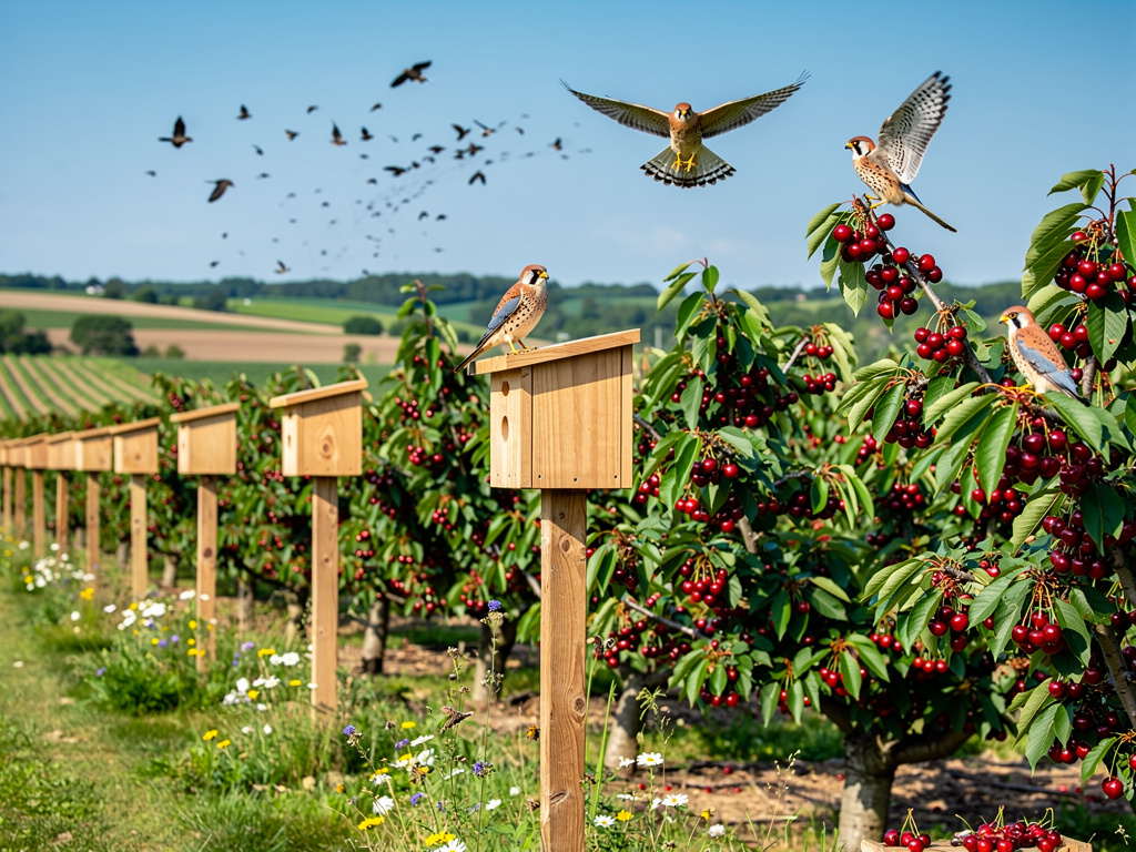 Michigan Farmers Deploy Kestrels for Eco-Friendly Cherry Pest Control