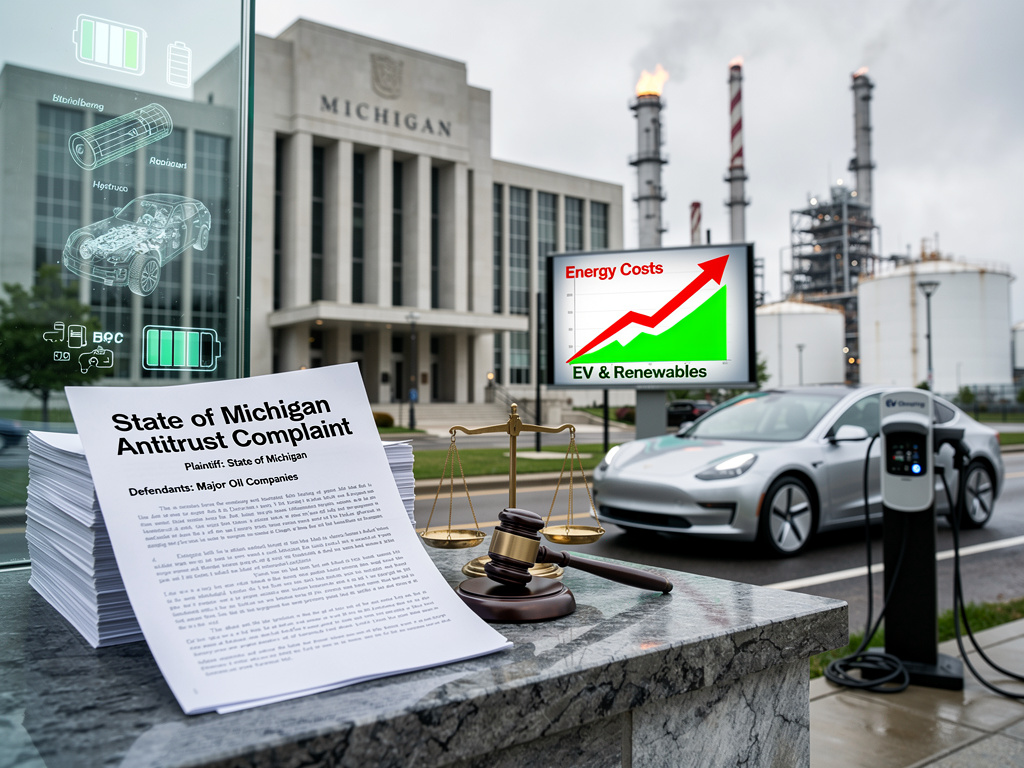 Michigan’s Antitrust Strike: Oil Giants Accused of Cartel Plot Against EVs