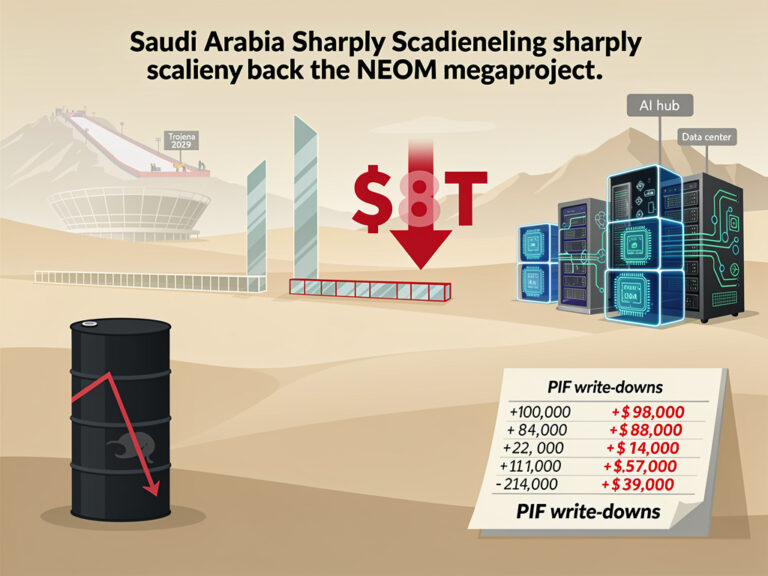 NEOM’s Grand Retreat: Saudi Scales Back Crown Prince’s Desert Utopia