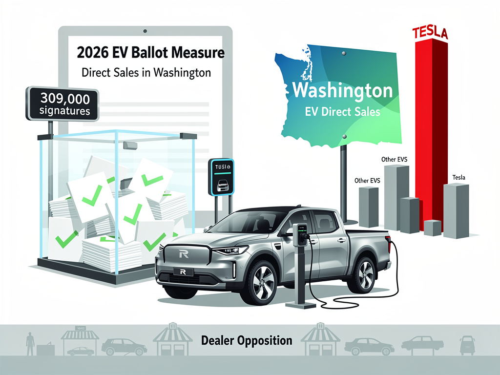 Rivian’s $4.6 Million Ballot Gambit to Crack Washington’s Tesla Sales Monopoly