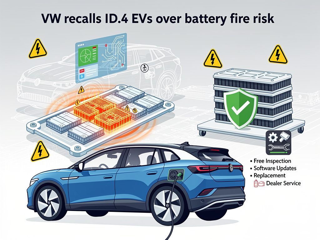VW’s ID.4 Battery Blaze: 43,881 EVs Pulled Over Hidden Fire Defect