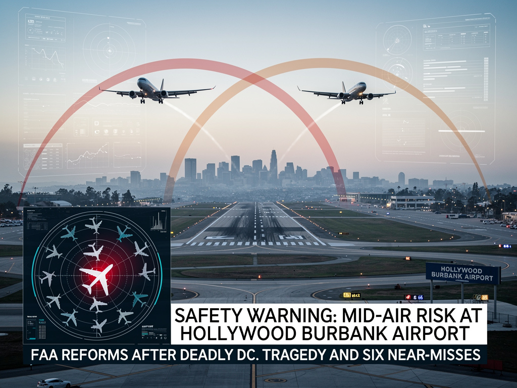 Burbank’s Skies on Edge: Airlines Sound Alarm Over Imminent Midair Peril