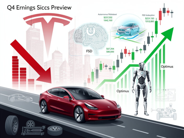 Tesla’s Earnings Reckoning: Autonomy Hopes Clash with Auto Woes