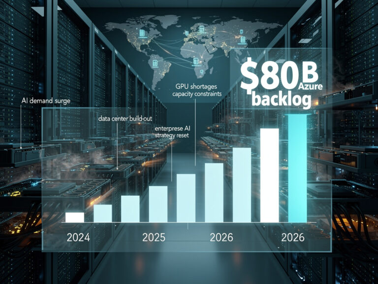 Microsoft’s $80 Billion Cloud Computing Backlog Signals Unprecedented AI Infrastructure Strain