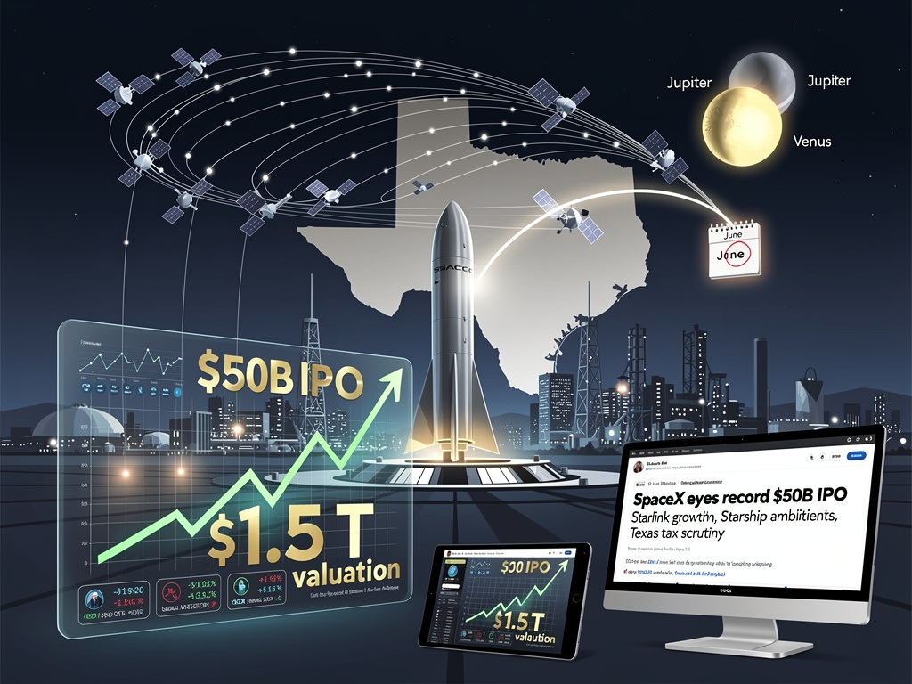 Musk’s Cosmic IPO: SpaceX Eyes $1.5 Trillion Debut Under Aligned Planets