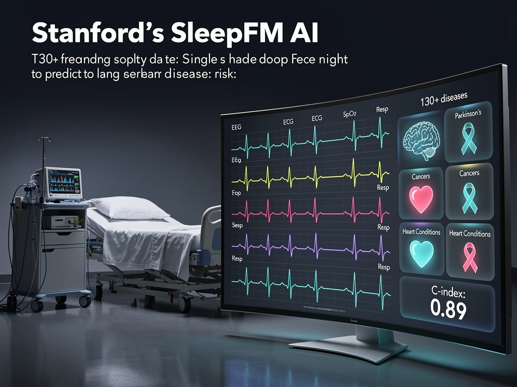 SleepFM Predicts Over 100 Diseases From Sleep