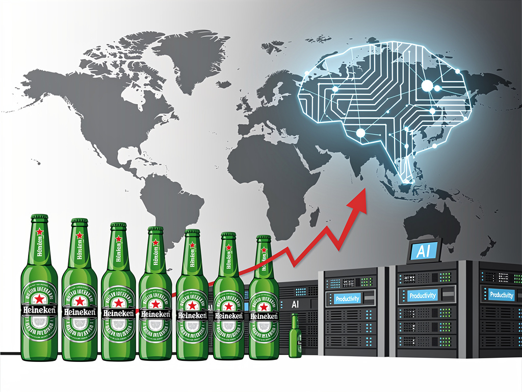 Heineken Bets Big on AI as It Prepares to Cut Up to 6,000 Jobs Amid a Global Beer Slowdown