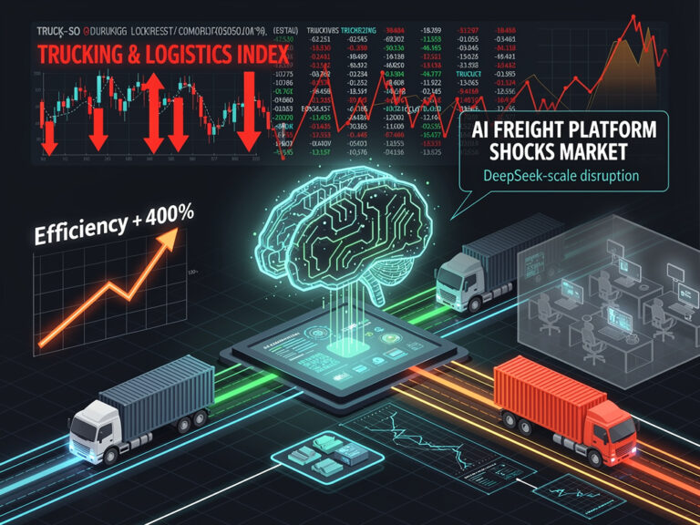 The 400% Efficiency Bombshell: How One AI Freight Tool Sent Trucking Stocks Into a Tailspin