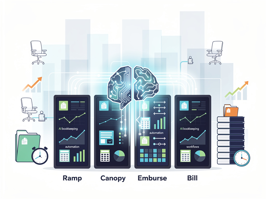 The AI Bookkeeper Wars: How Ramp, Canopy, Emburse, and Bill Are Racing to Automate the Back Office