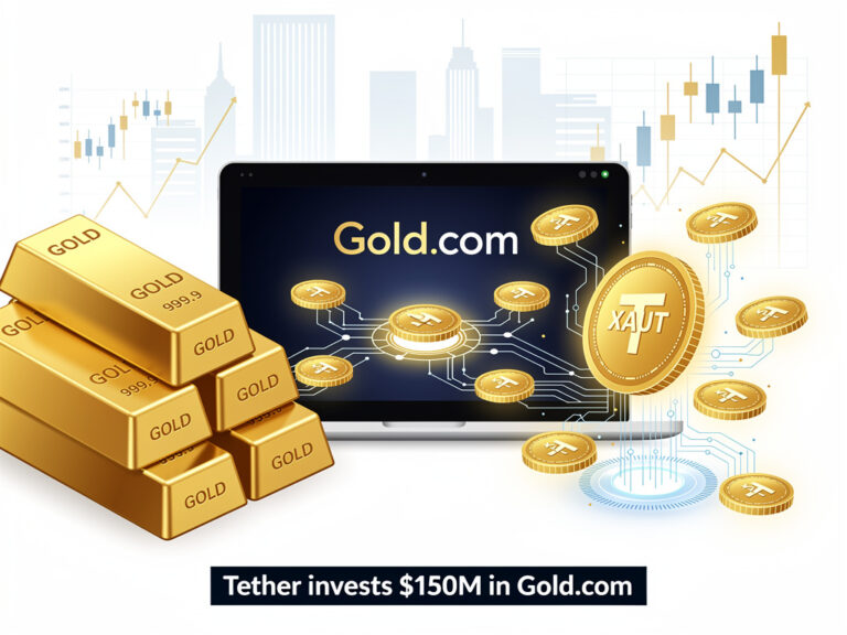 Tether’s $150 Million Bet on Gold.com Signals a New Era Where Stablecoins and Precious Metals Converge