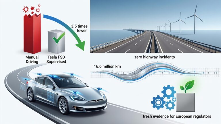 Tesla FSD Posts 3.5x Safety Edge on Dutch Roads