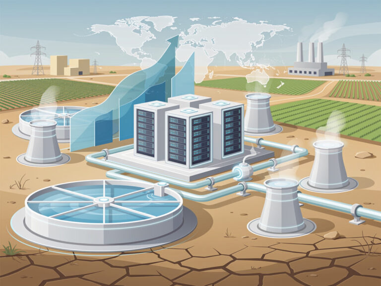 AI Data Centers Drink Deep But Barely Dent the Nation’s Water Supply