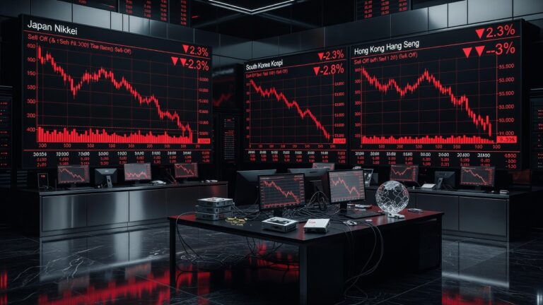 Asian Shares Plunge on Renewed Fears of Trump Tariffs and Trade War