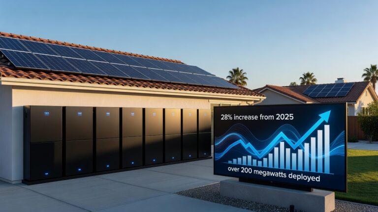 US Home Battery Installations Surge 28% to Record Q1 2026 High