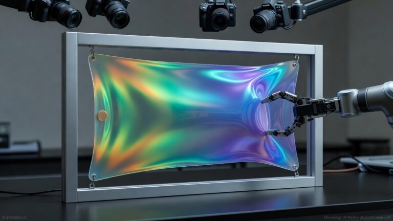 UW Engineers Create Color-Changing Silicone Sensor for Robotic Touch and Vision