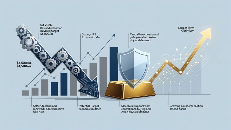 JPMorgan Slashes Gold Targets as Fed Risks Mount: What It Means for Bulls