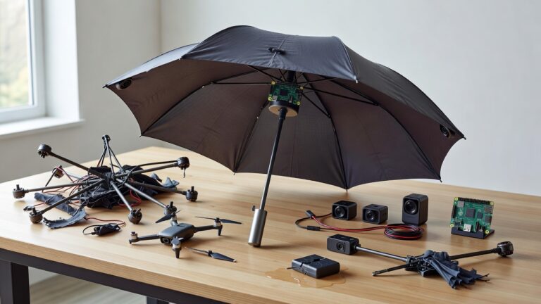The Engineer Who Made an Umbrella Fly and Follow You in the Rain