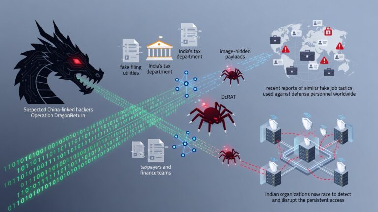 China-Linked Hackers Impersonate Indian Tax Officials With Fake Filing Tools to Plant DcRAT