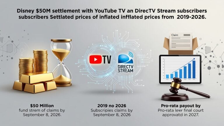 YouTube TV Customers Could Collect From Disney’s $50 Million Antitrust Settlement