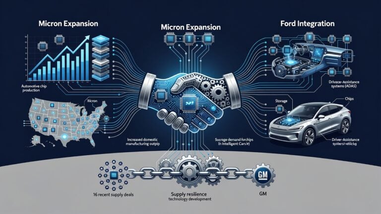 Micron Locks In Ford With Long-Term Memory Pact as Auto Chip Demand Surges