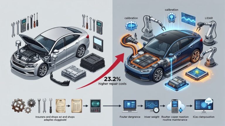 Why EV Repairs Cost 23% More: Batteries, Labor and the Parts Problem