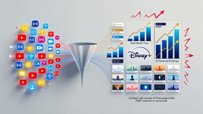 Disney Weighs Free Streaming Tier to Counter YouTube’s Grip on Viewers