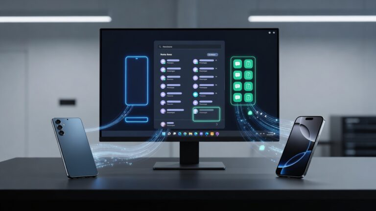 Microsoft Plots Deeper Phone Ties in Windows 11 With Taskbar Flyouts and Native Messaging