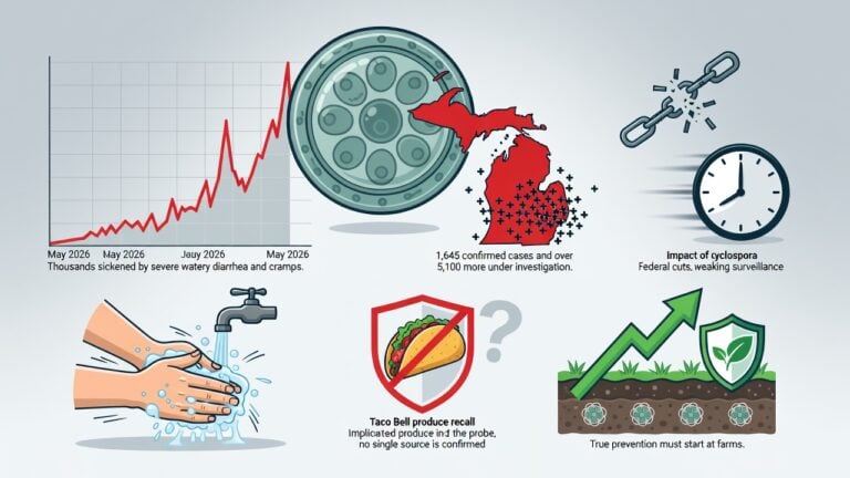 Parasite Outbreak Hits Hard: Why Cyclospora Cases Exploded This Summer