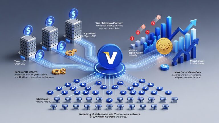 Visa Builds Its Own Stablecoin Empire as Traditional Finance Absorbs Crypto Rails