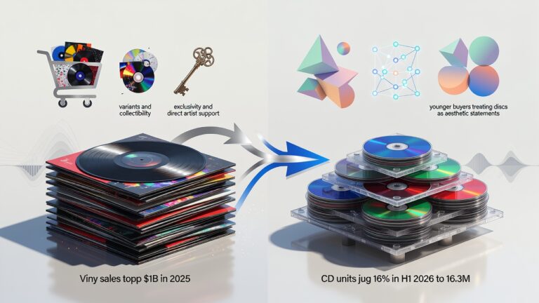 Physical Music’s Quiet Rebound: CDs Surge as Vinyl Hits $1 Billion Milestone