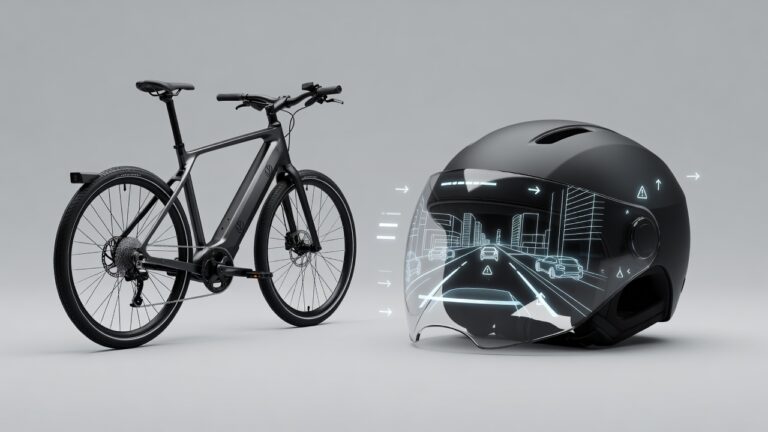 Volkswagen Unveils Smart E-Bike with HUD Helmet and Rearview Camera